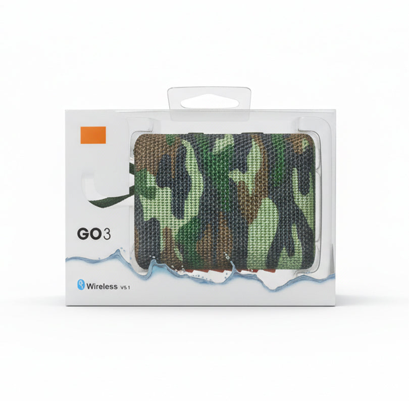 Parlante Bluetooth Portátil GO3 Wireless V5.1 – Diseño Camuflado