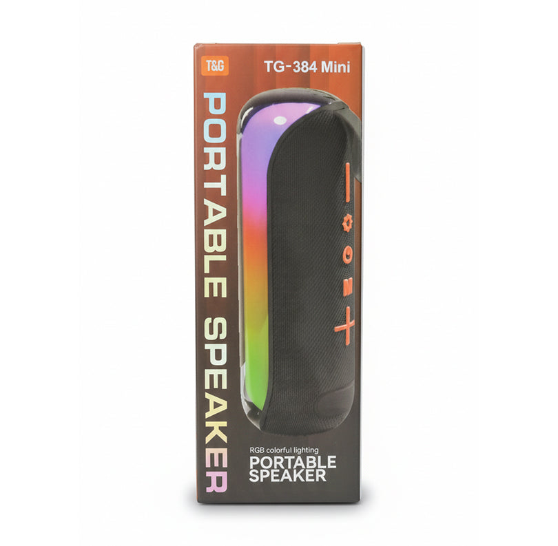 Parlante Bluetooth Portátil T&G TG-384 Mini con Luces RGB